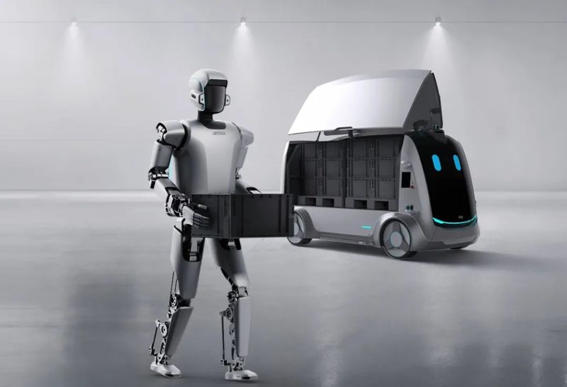 优必选Walker S系列人形机器人，即将开启规模交付 图源：优必选官网