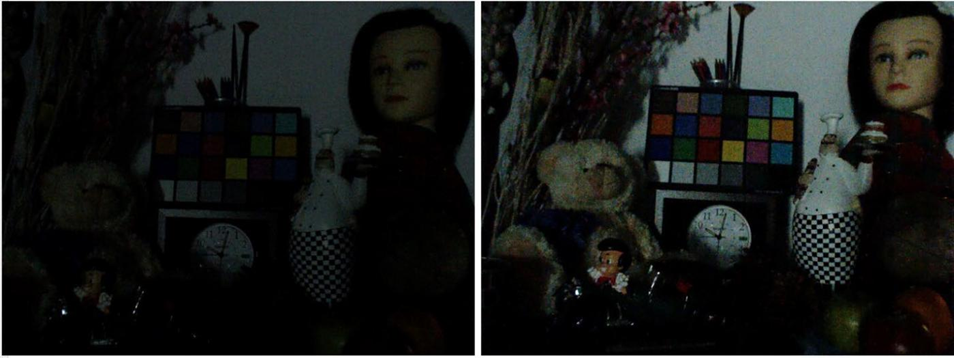 图 6. 弱光重要性-1 Lux 图像示例