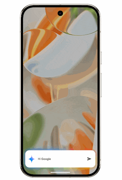 ▲Gemini 控制手机演示   图源：Google