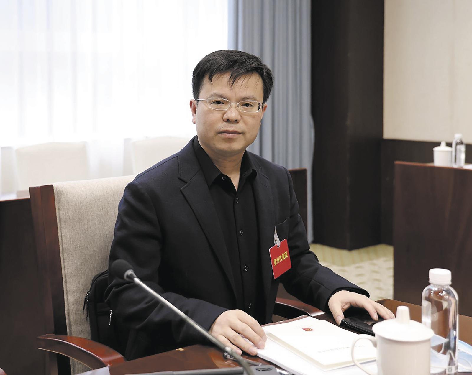 全国人大代表、贵州图智信息技术有限公司董事长黄勇。受访者供图