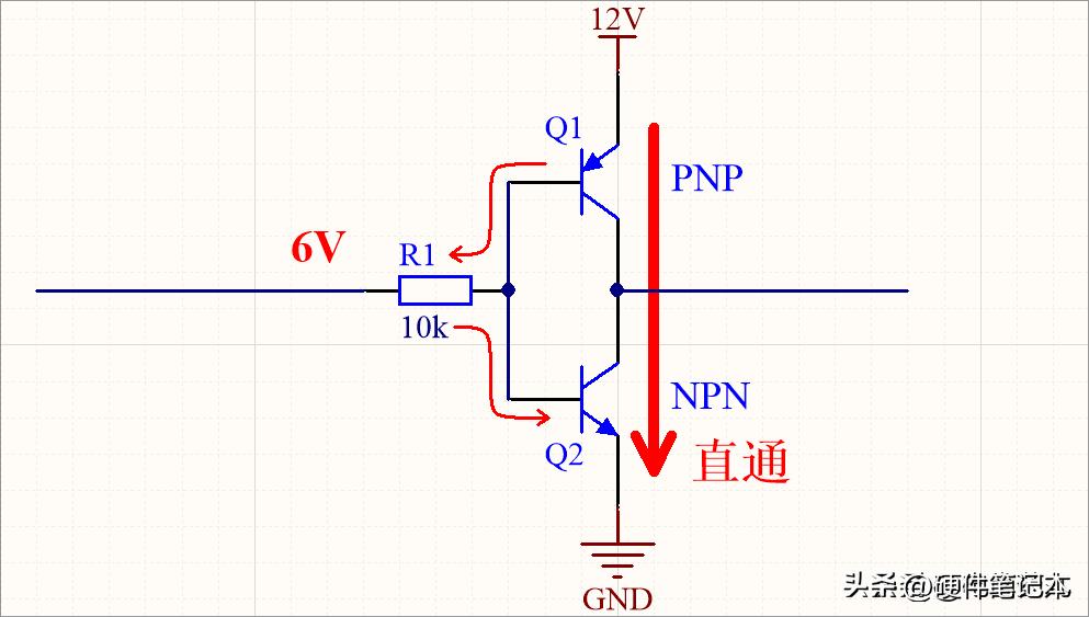 图7：错误的推挽电路