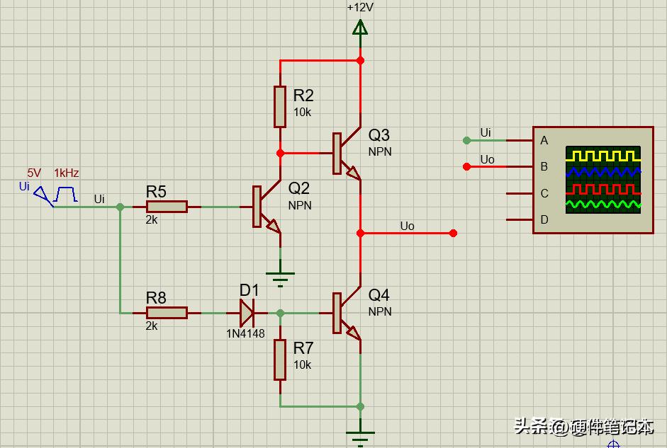 图12：图腾柱仿真电路