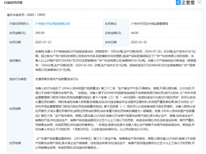 消费者控诉仆旅旗舰店“燃油宝”产品有效成分含量不足1%(图5)