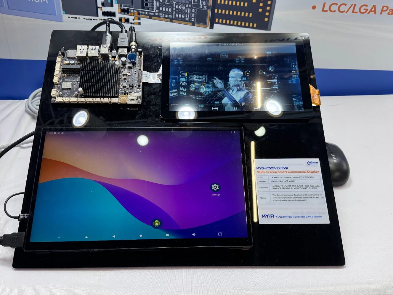 米尔基于T527的多屏异显应用