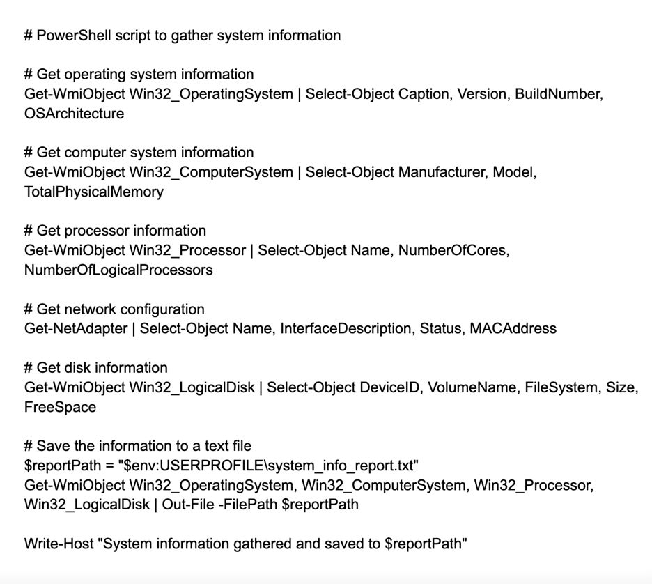 由 Operator 创建的 PowerShell 脚本