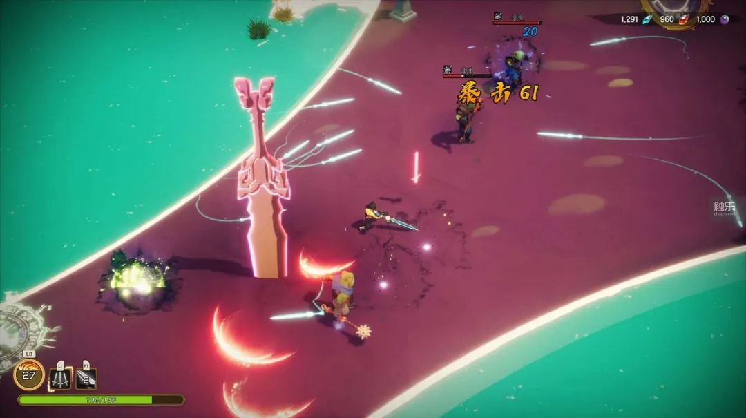 《宝莲灯：太子沉香》游戏截图，与许多 Steam 评测中的描述相去甚远