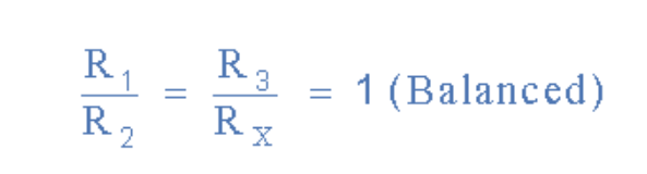 惠斯通电桥比例