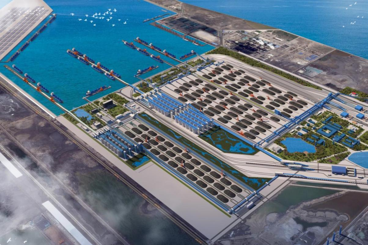 图为黄骅港务公司建设规划图