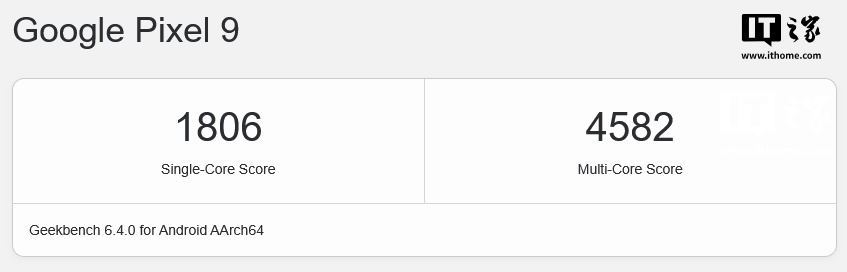 谷歌 Pixel 9 跑分记录