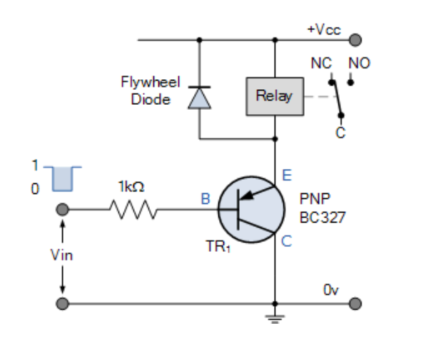 pnp继电器开关电路