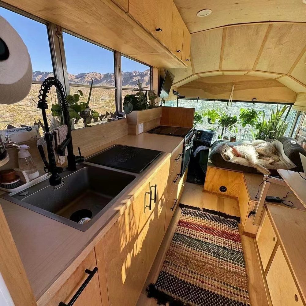 美国房车用户安装方太水槽洗碗机