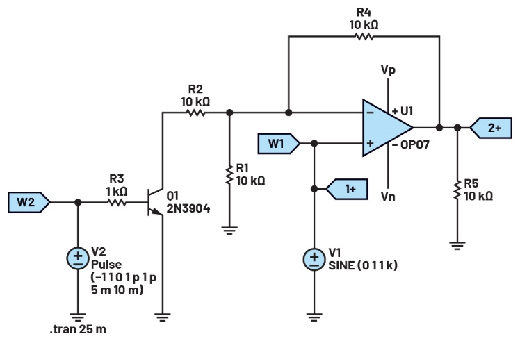 图1 使用晶体管的压控器件