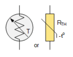 NTC热敏电阻符号