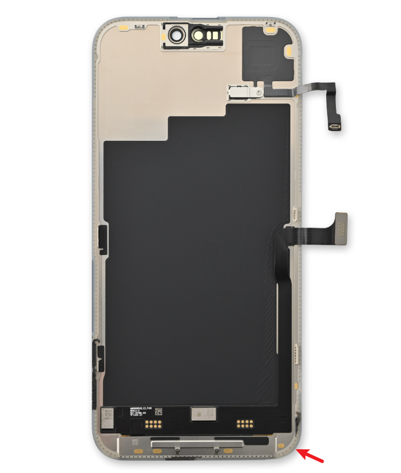 ▲ iPhone 15 Pro Max 屏幕，图源 ifixit