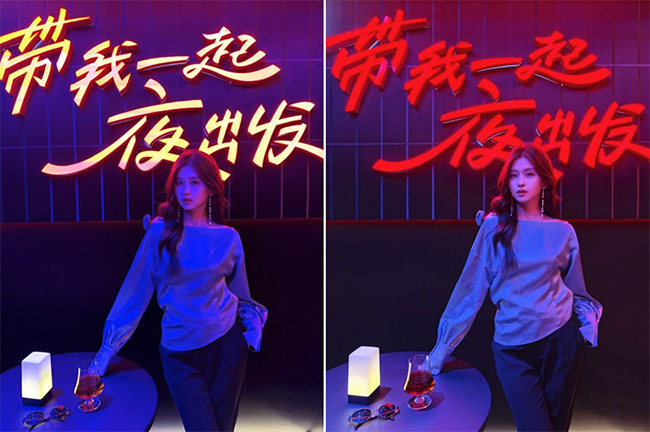 左，友商旗舰；右，Find X8 Ultra