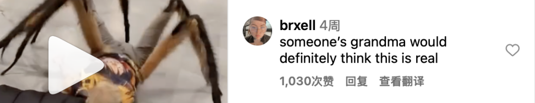 上面爆火视频的某条留言｜图片来源：网络截图