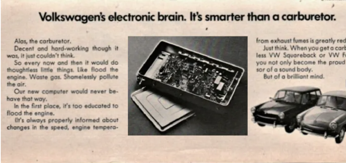 图1 1968 年大众一款掀背车的广告   