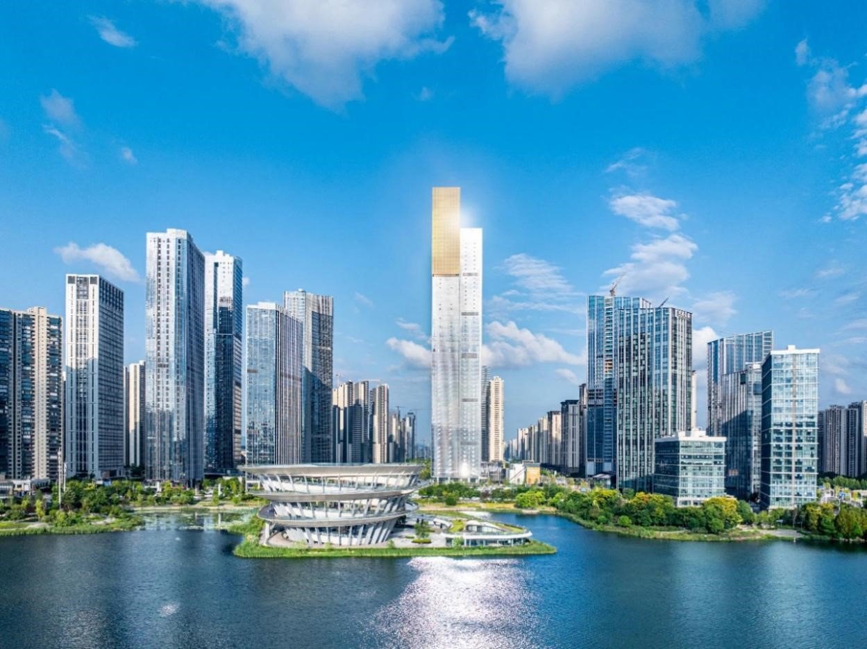 长沙金茂大厦实景图