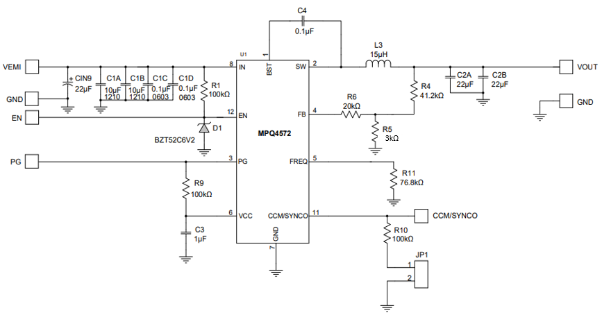 图3 MPQ4572参考设计