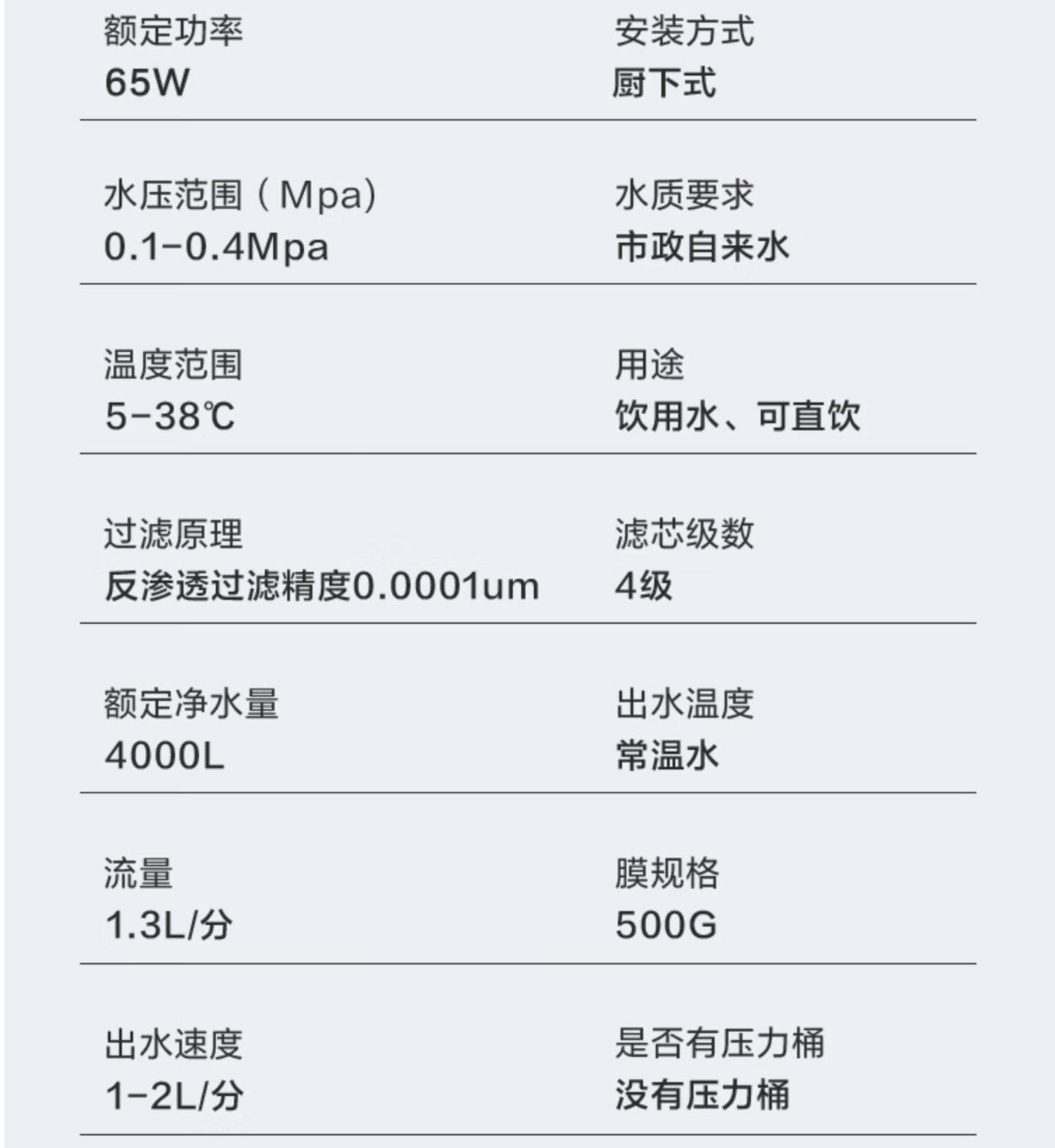 京东京东京造 500G 净水器5 年 RO 反渗透滤芯 免费安装国补后 543 元领 100 元券