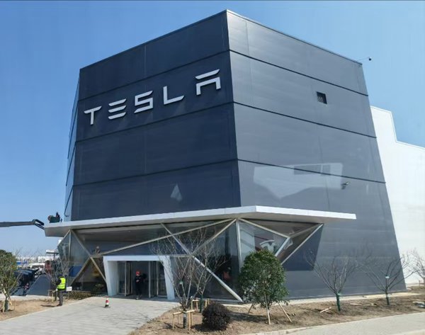 特斯拉上海储能超级工厂 本报记者 李梦扬 摄