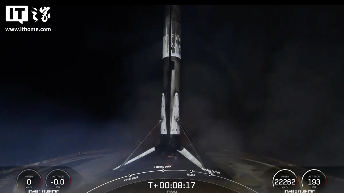 SpaceX 成功发射人类首次极地轨道载人航天任务，将在太空种蘑菇