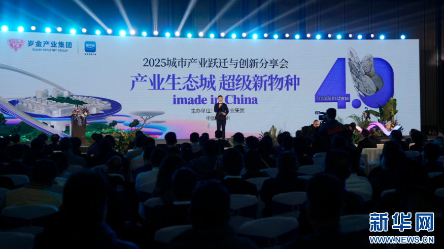 2025城市产业跃迁与创新分享会现场。新华网发（林楷煜 摄）