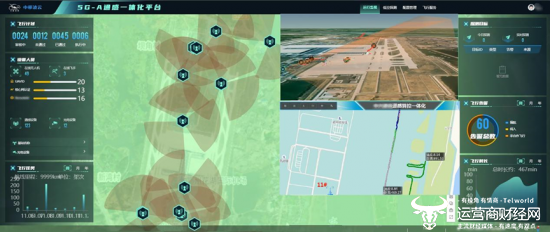 （“中移凌云”低空监管平台能实现对飞行物的精准定位和跟踪）