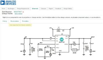 图3.使用EE-Sim®电源工具设计和仿真电路