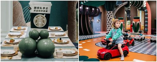 （左）MELAND×星巴克（右）MELAND×特斯拉