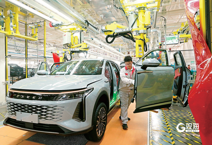 奇瑞青岛基地生产车间