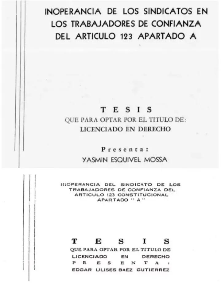 Esquivel（上）与Báez（下）论文的封面 图源：Cuartoscuroy especial