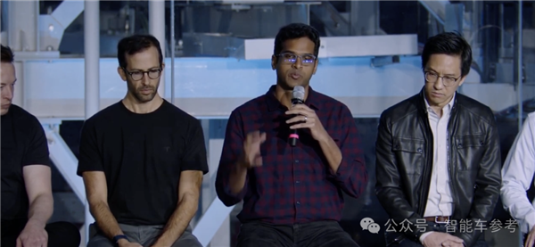 △从左至右依次为Baglino，Elluwamy，刘大卫