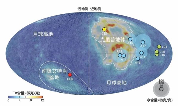 中国科学家在最前沿的月球后面测量水分含量