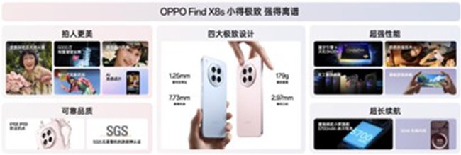 Oppo发布了新的Find X8S，它是如此小且非常