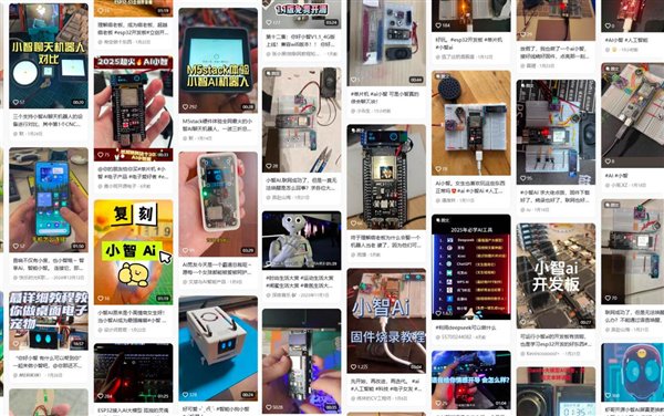「智能」被解放，小智 AI 被网友接入到不同的硬件设备上｜图片来源：网络截图