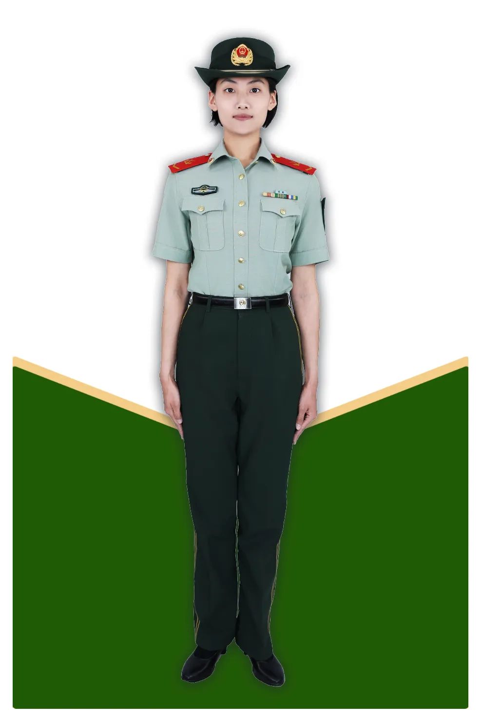 武警常用军服配套穿着一图看懂