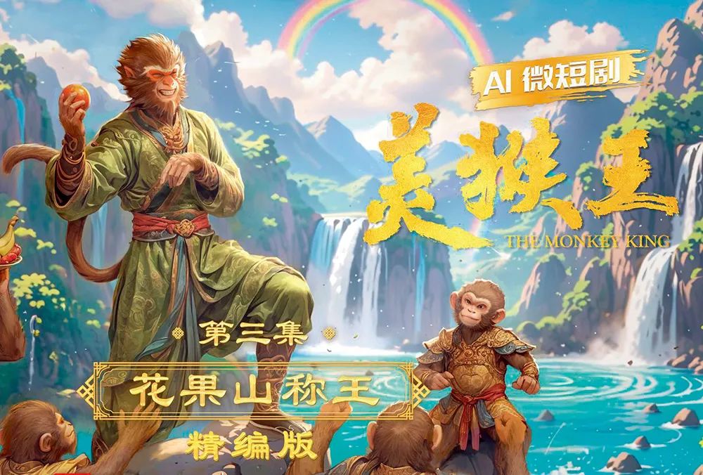 AI 微短剧《美猴王》海报
