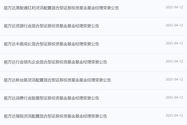 截图自易方达基金官网