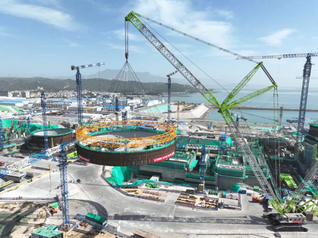 最大的“ Hualong No. 1”核功率基础是单元3的钢制