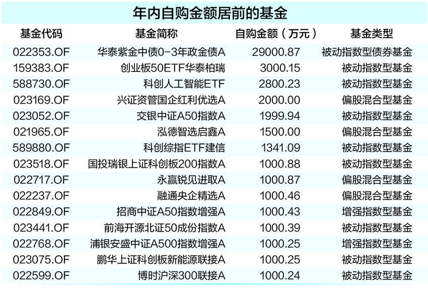 基金“真金白银”力挺市场 年内自购总额超12亿元|基金_新浪财经_新浪网