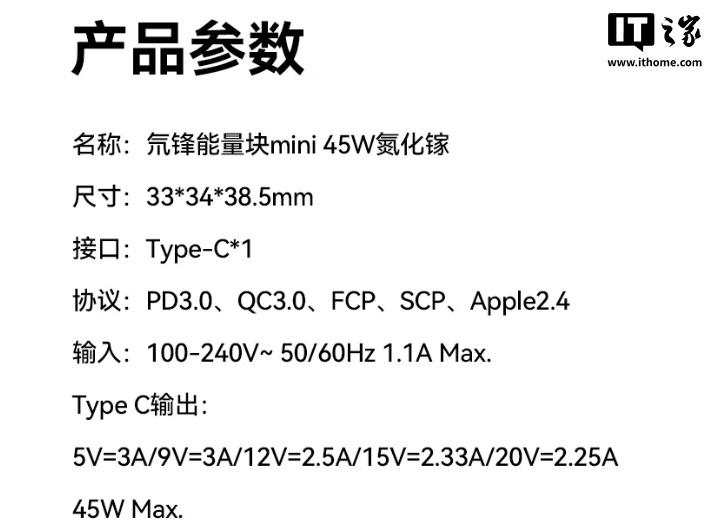 ▲ 红魔氘锋能量块 45W