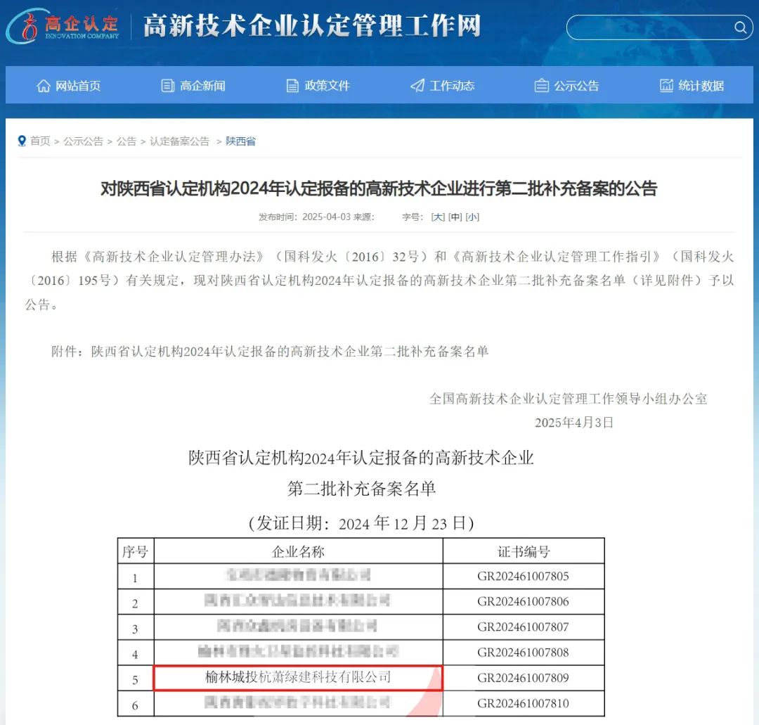 图片起头:高企认定处置责任网