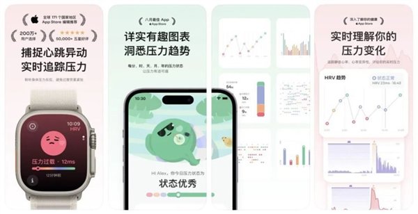 Stress Watch 产品介绍 | 图片来源：App Store