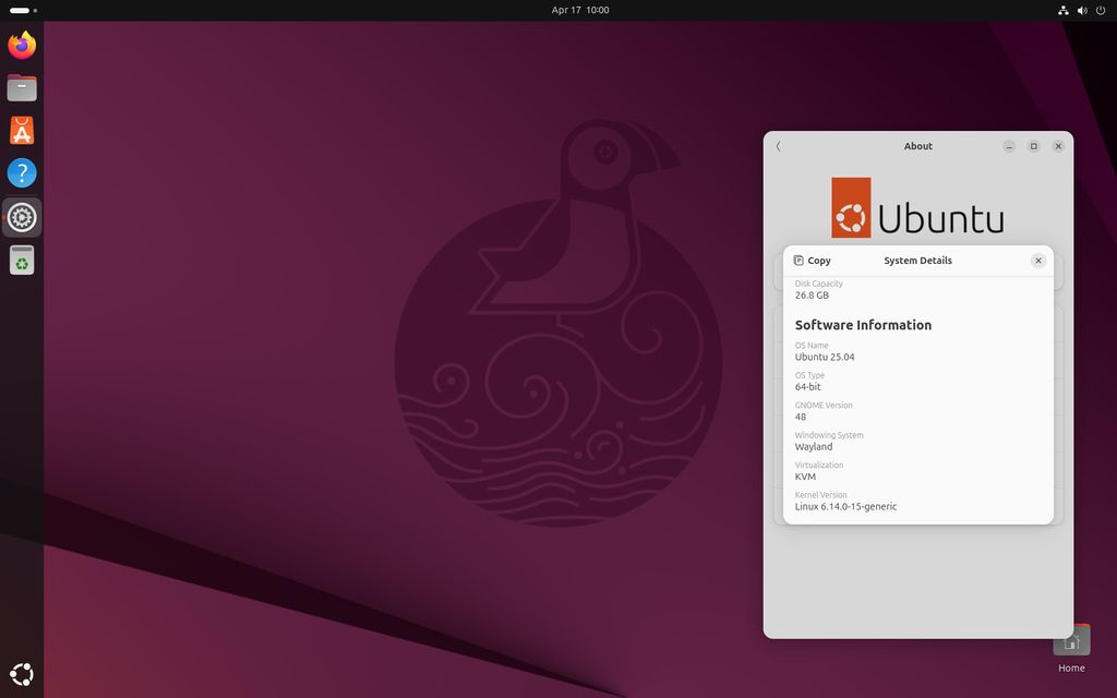 Ubuntu 25.04退出