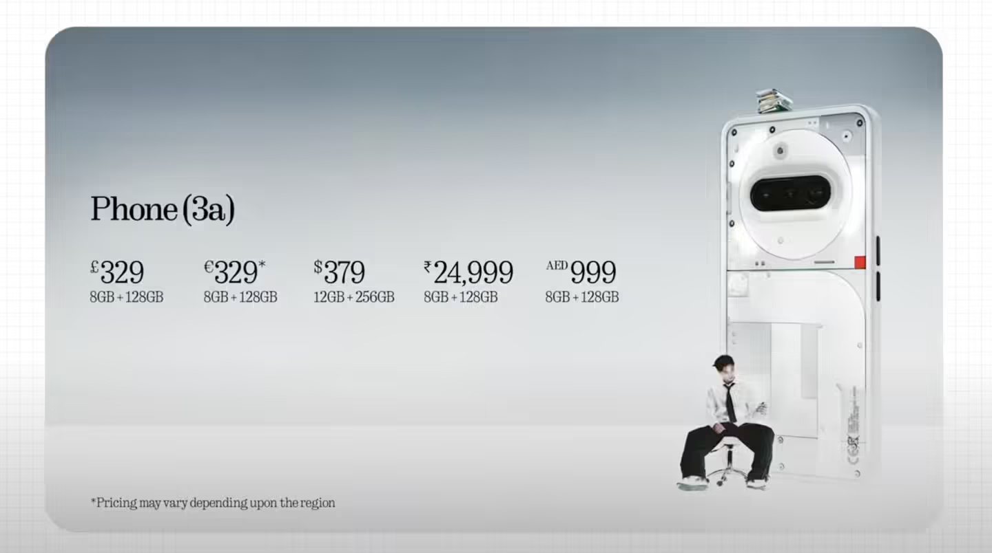 ▲ Nothing Phone（3a）