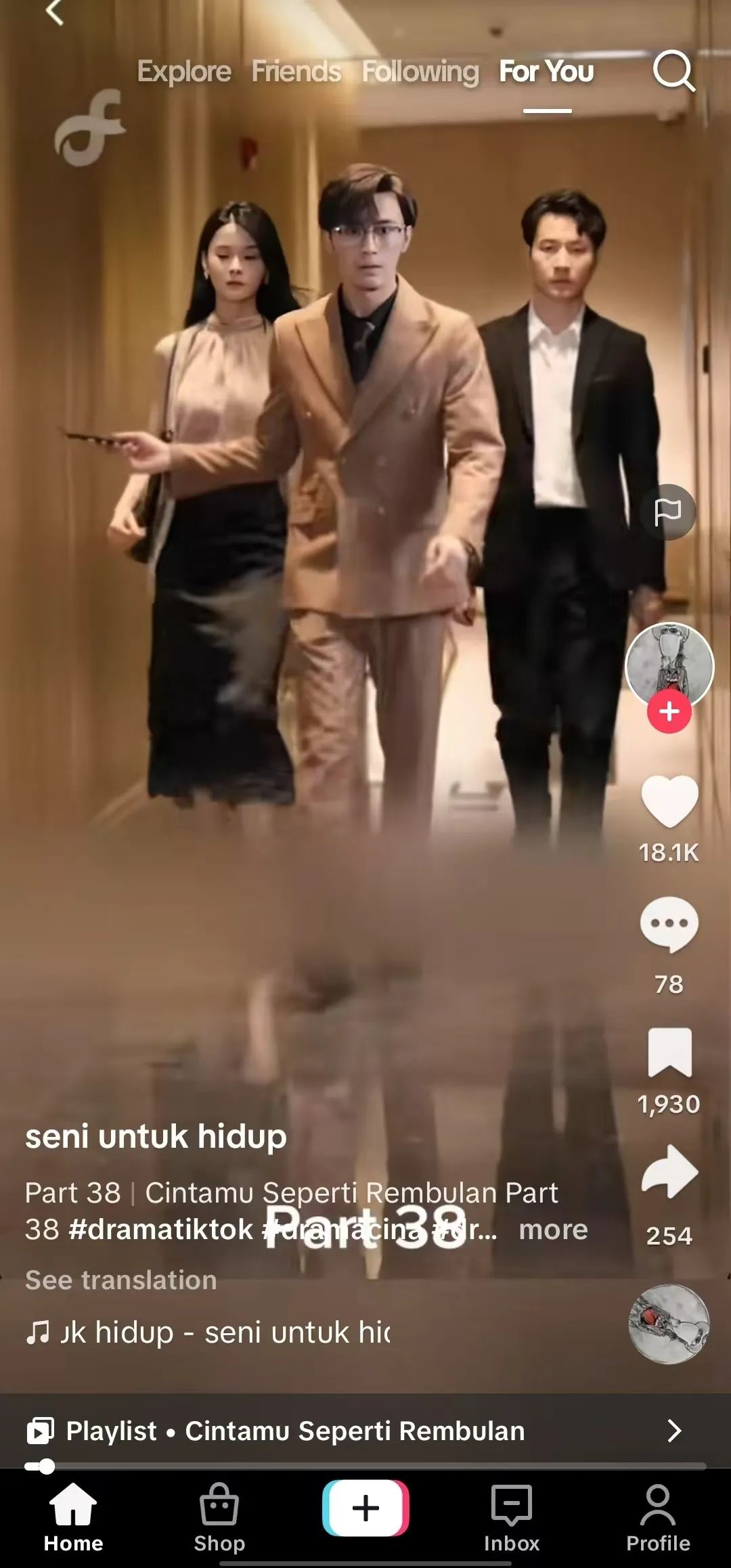 Instagram平台上的中国微短剧片段