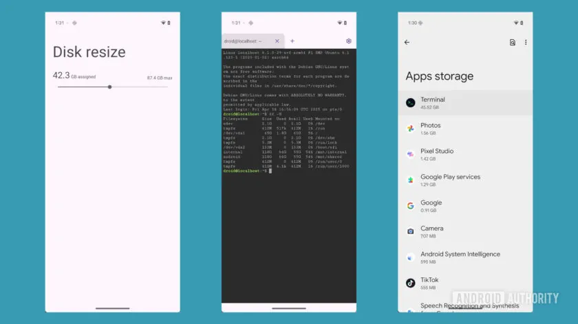 Android 16允许Linux终端使用手机上的所有存储空间