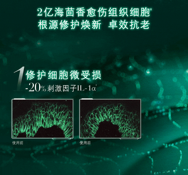 Ⅰ源自原料的体外测试数据，由赫莲娜与合作实验机构提供数据，实际效果因人而异