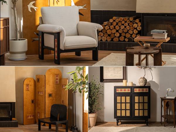 ▲支吾家居“素节新生”非遗竹编系列产品